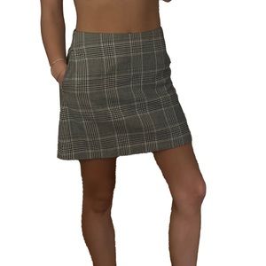 Aritzia Plaid Mini Skirt